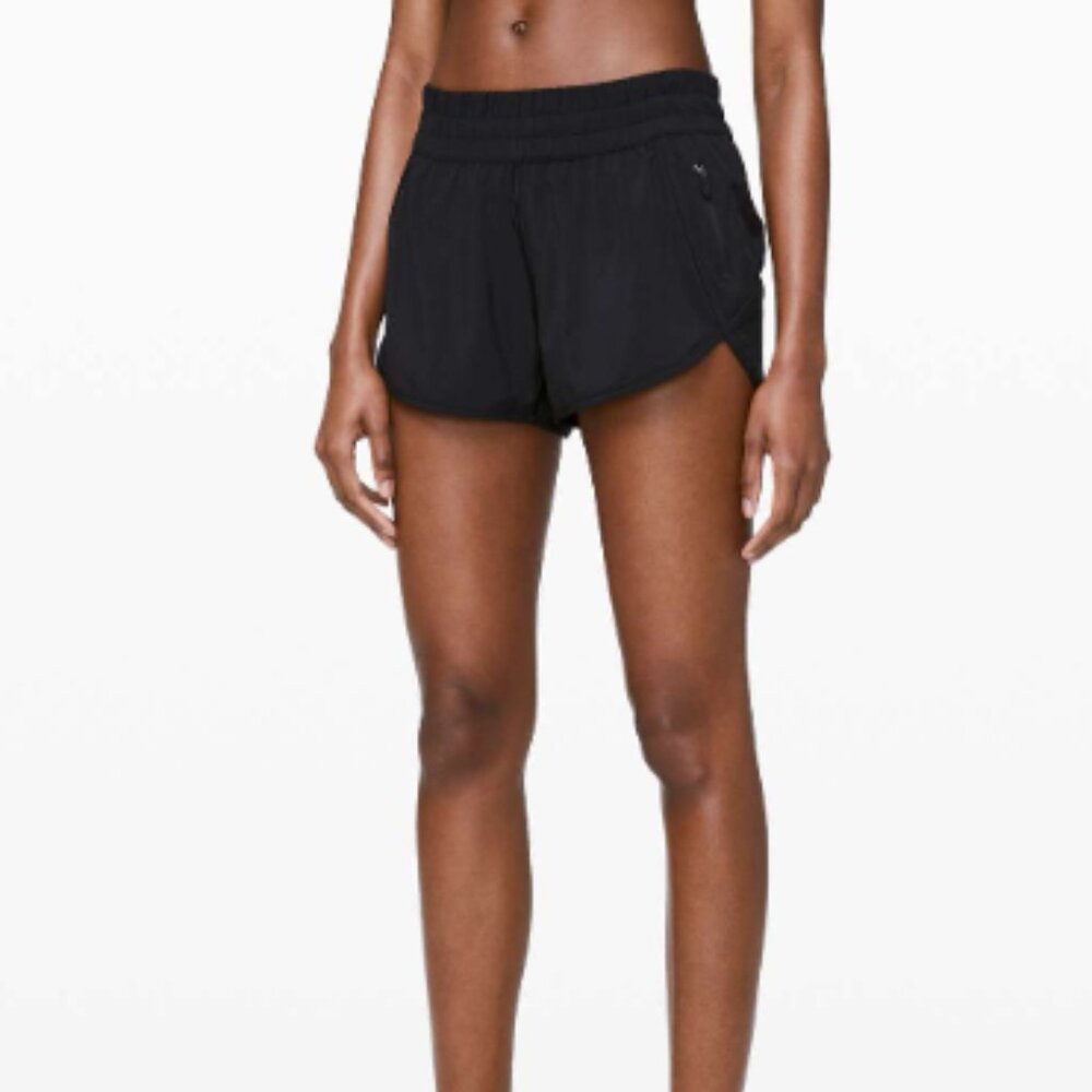 Lululemon Tracker Short V *4", Black, Size 10